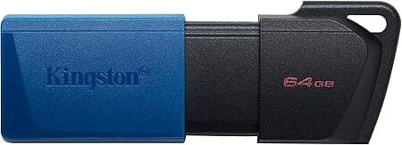 Kingston DataTraveler Exodia M 64GB USB Flash Bellek DTXM/64GB USB 3.2 Gen 1 (64 GB, Siyah / Mavi)