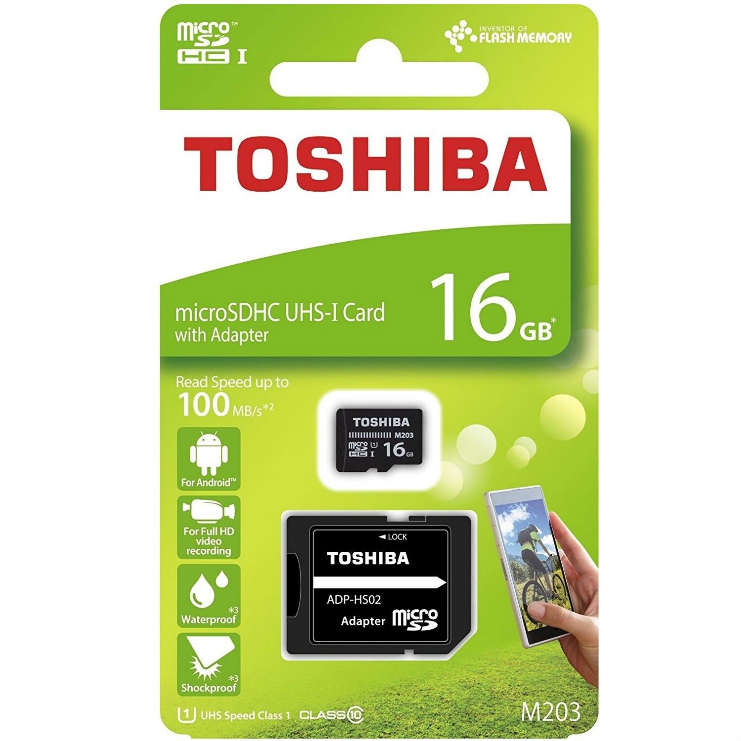 Toshiba THN-M203K0160EA 16GB microSDHC UHS-I C10 U1 100MB Bellek Kartı