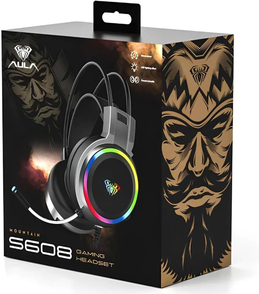 Aula Rainbow 3.5mm + USB-A Gaming Oyuncu Kulaklığı