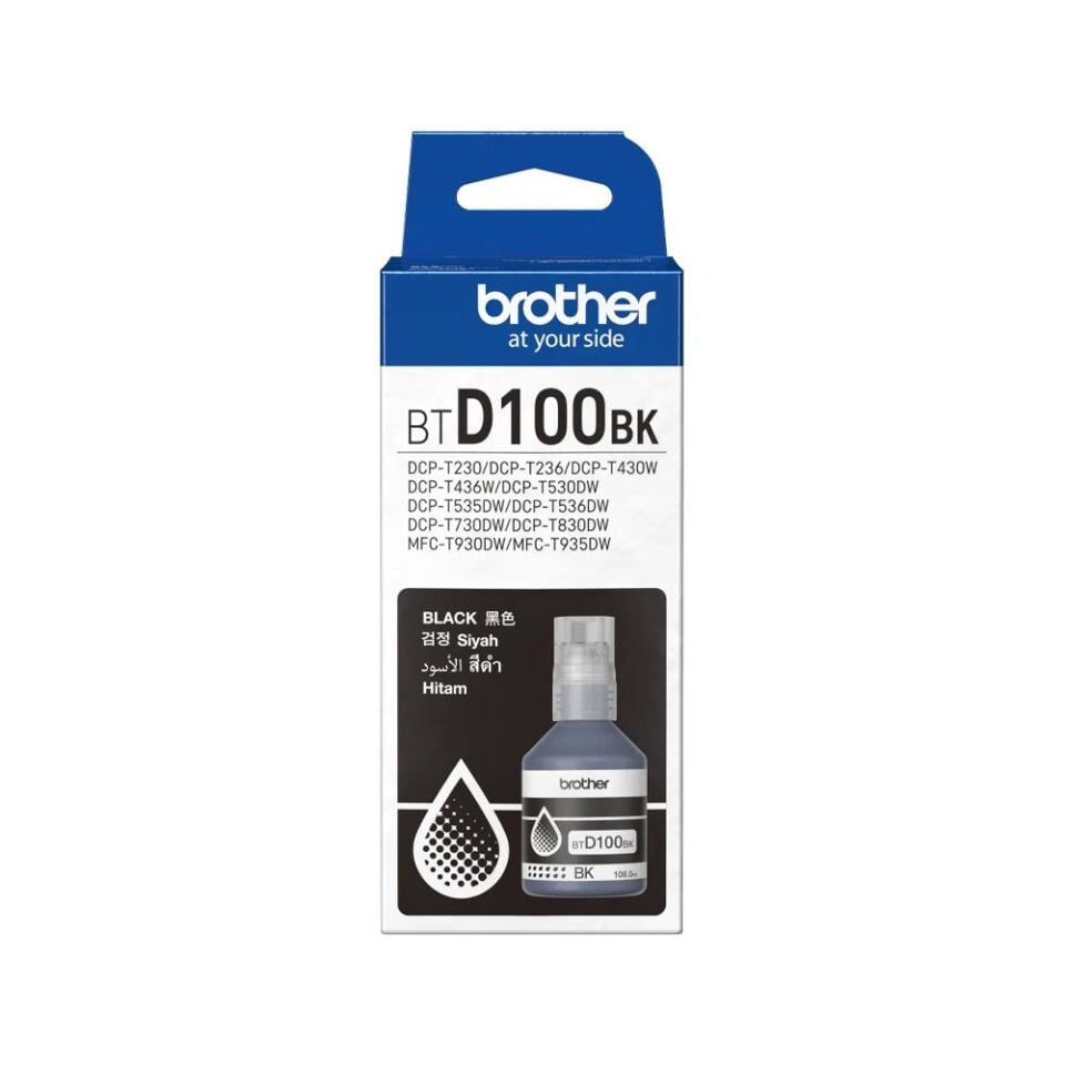 BROTHER BTD100BK SİYAH MÜREKKEP ŞİŞE