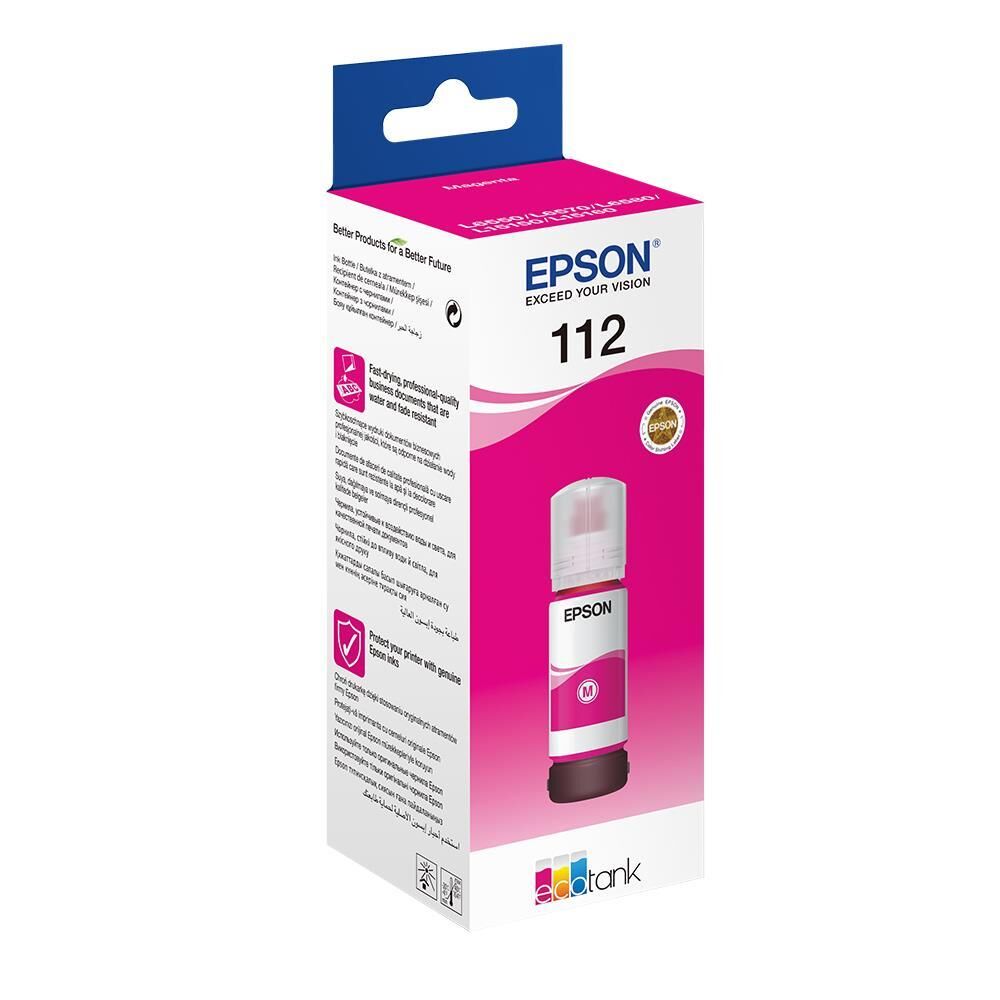 EPSON 112 / T112 KIRMIZI MÜREKKEP ŞİŞE Orijinal