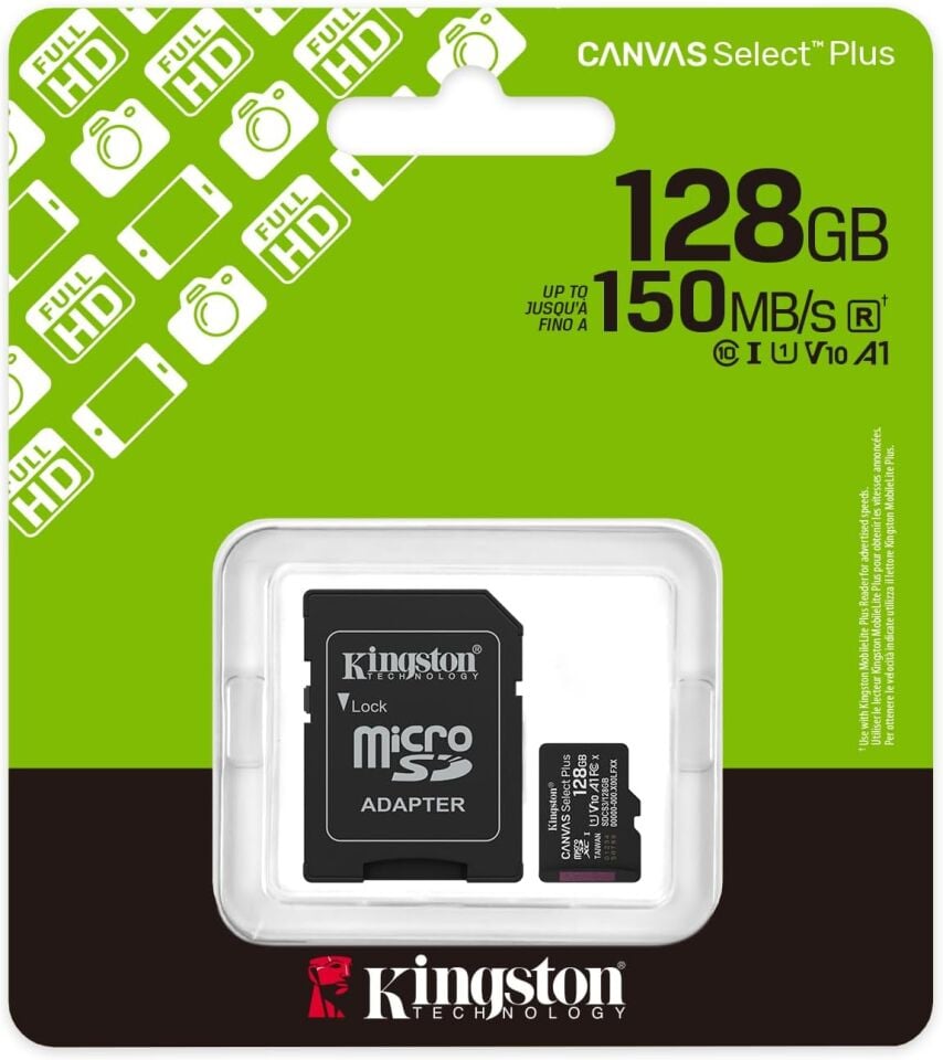 128GB microSDXC Canvas Select Plus Gen3 150MB/s
