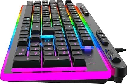 Claw's Nova K  360° Özelleştirilebilir Rgb & Yazılımlı Full Membran 104+7 Tuşlu Ekstra Multimedya/Rollover Ses Kontrol Mekanizmalı Gaming Klavye