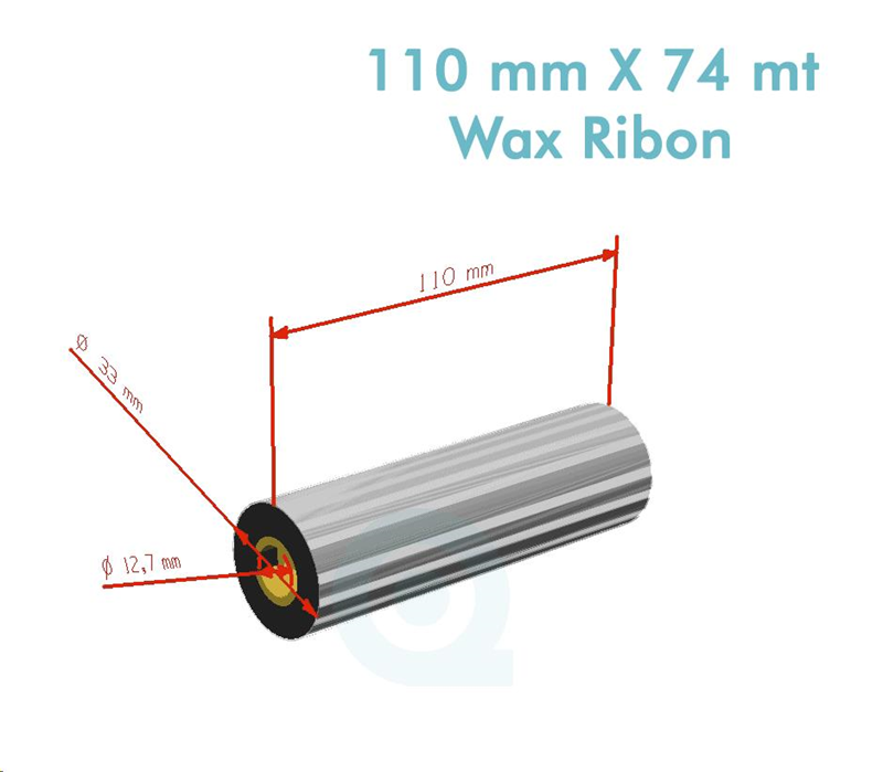Ribbon (Standart Wax) *110mm x 74mm*